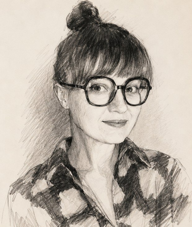 Portrait de Lucie Lescot, au crayon
